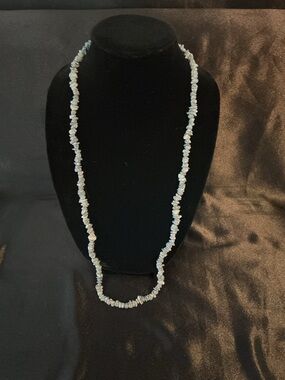 Vintage Chip Shell Necklace 32”